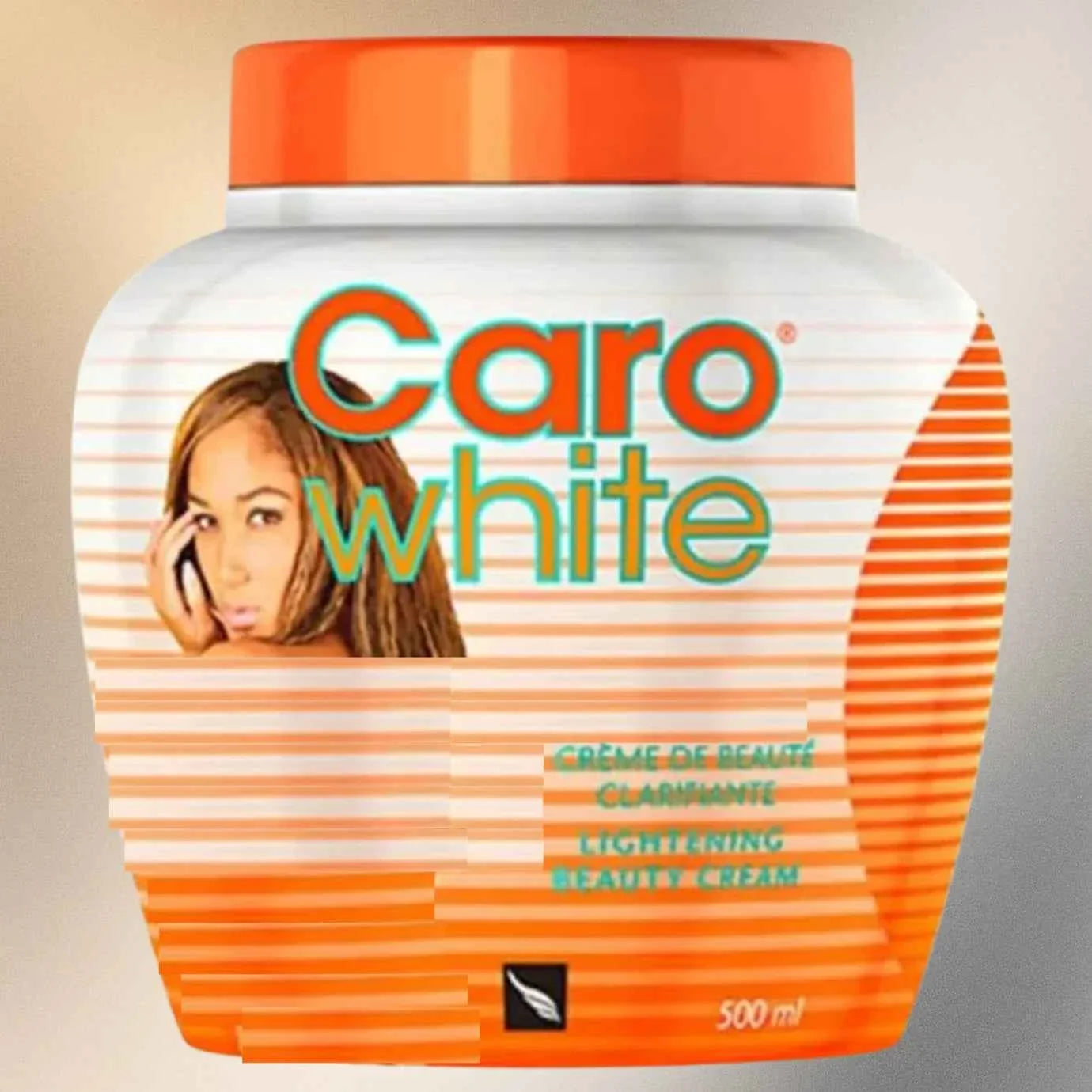 Caro White Beauty Cream with Carrot Oil 500ml, nourishing moisturizing cream in a white jar with a colorful label.