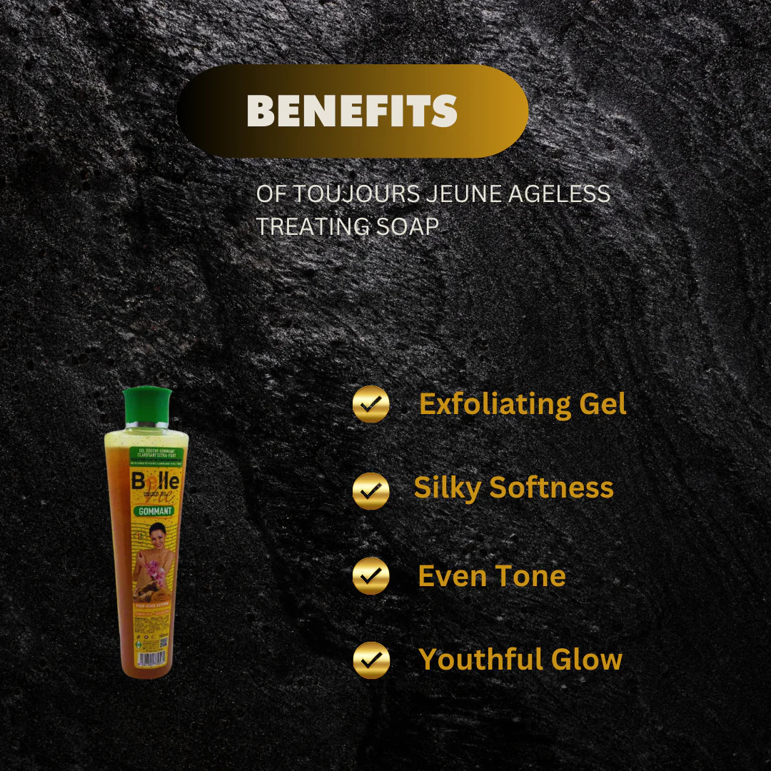 BelleVie Shower Gel Scrub 700g with exfoliating texture, creamy consistency, and fresh floral scent in a large pump bottle.