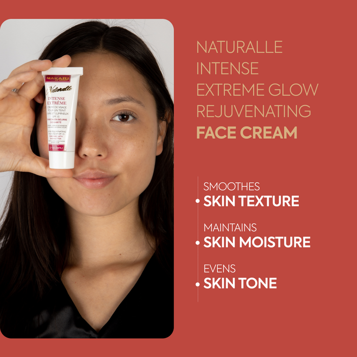 Makari Naturalle Intense Extreme cream jar with white and gold packaging, showing the luxurious skincare product.