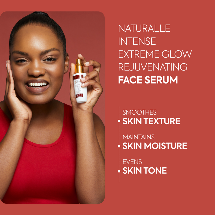 Makari Naturalle Intense Extreme serum bottle with a sleek design, showcasing the skincare product for brightening and skin nourishment.