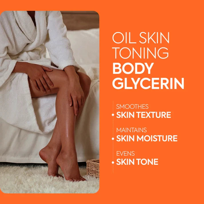 Makari Extreme Argan & Carrot Oil bottle with glycerin in a clear container, showcasing natural skincare ingredients.