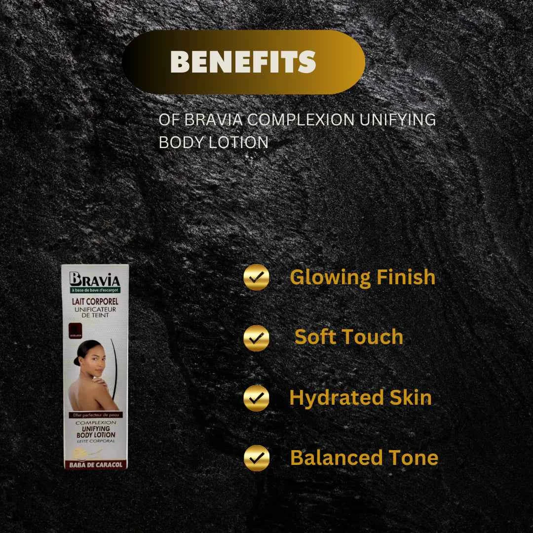 Bravia body lotion with snail secretion filtrate in a 500ml bottle, featuring a smooth, moisturizing formula with pump dispenser.