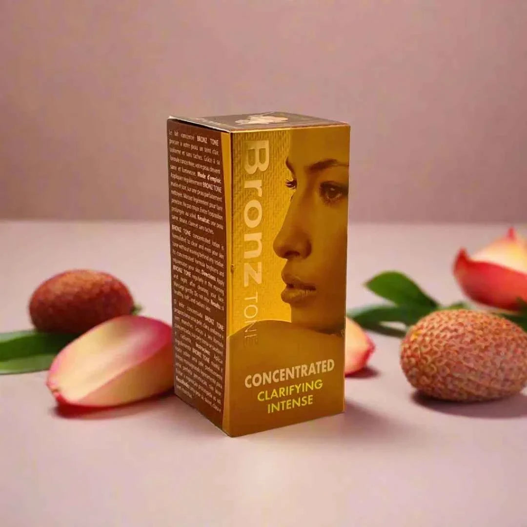 Bronz Tone concentrated face lotion in 60ml bottle, featuring a bronzed-tone packaging for skincare and hydration.