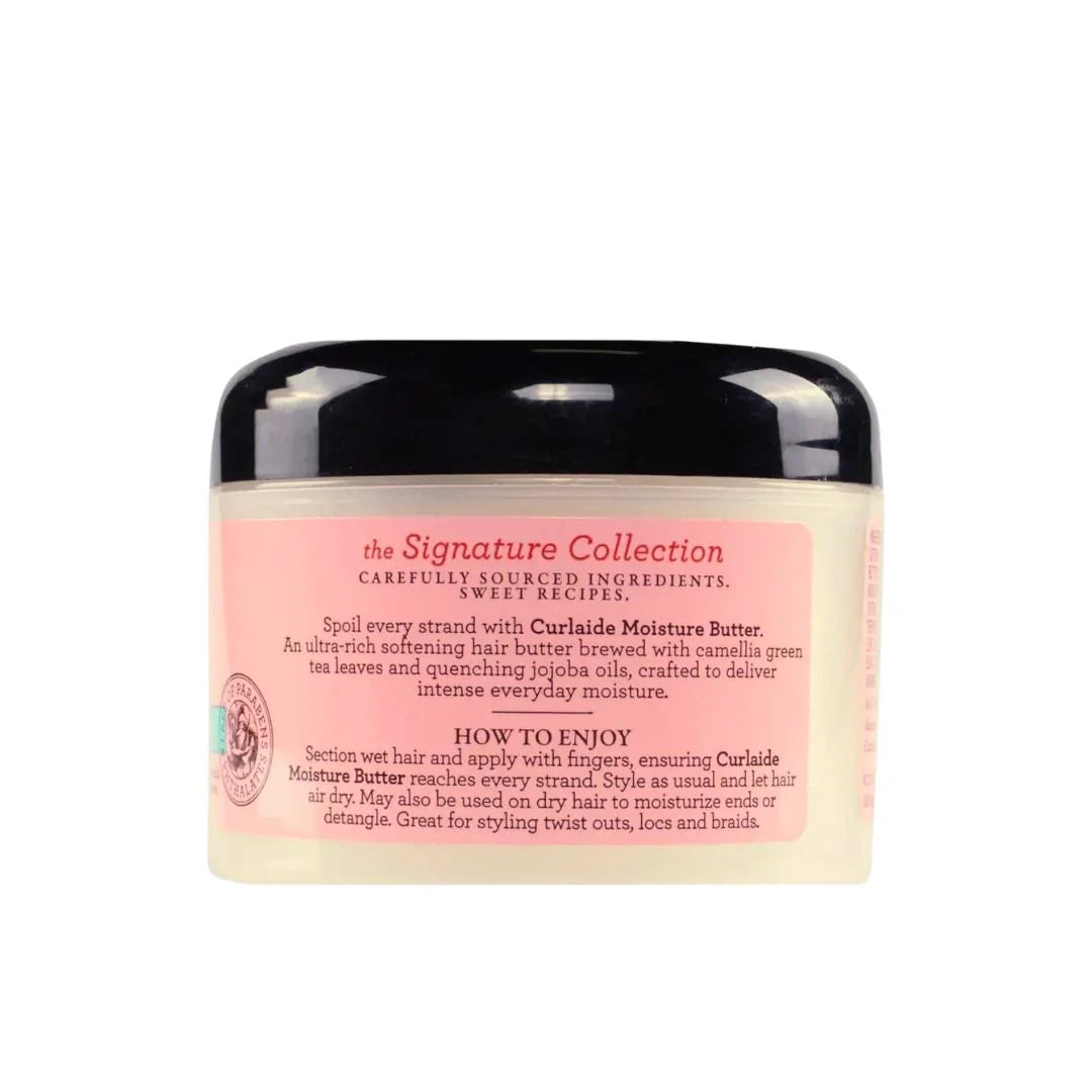 Camille Rose Curlaide Moisture Butter in an 8 oz jar, creamy and rich, designed for deep hydration and softening curly hair.