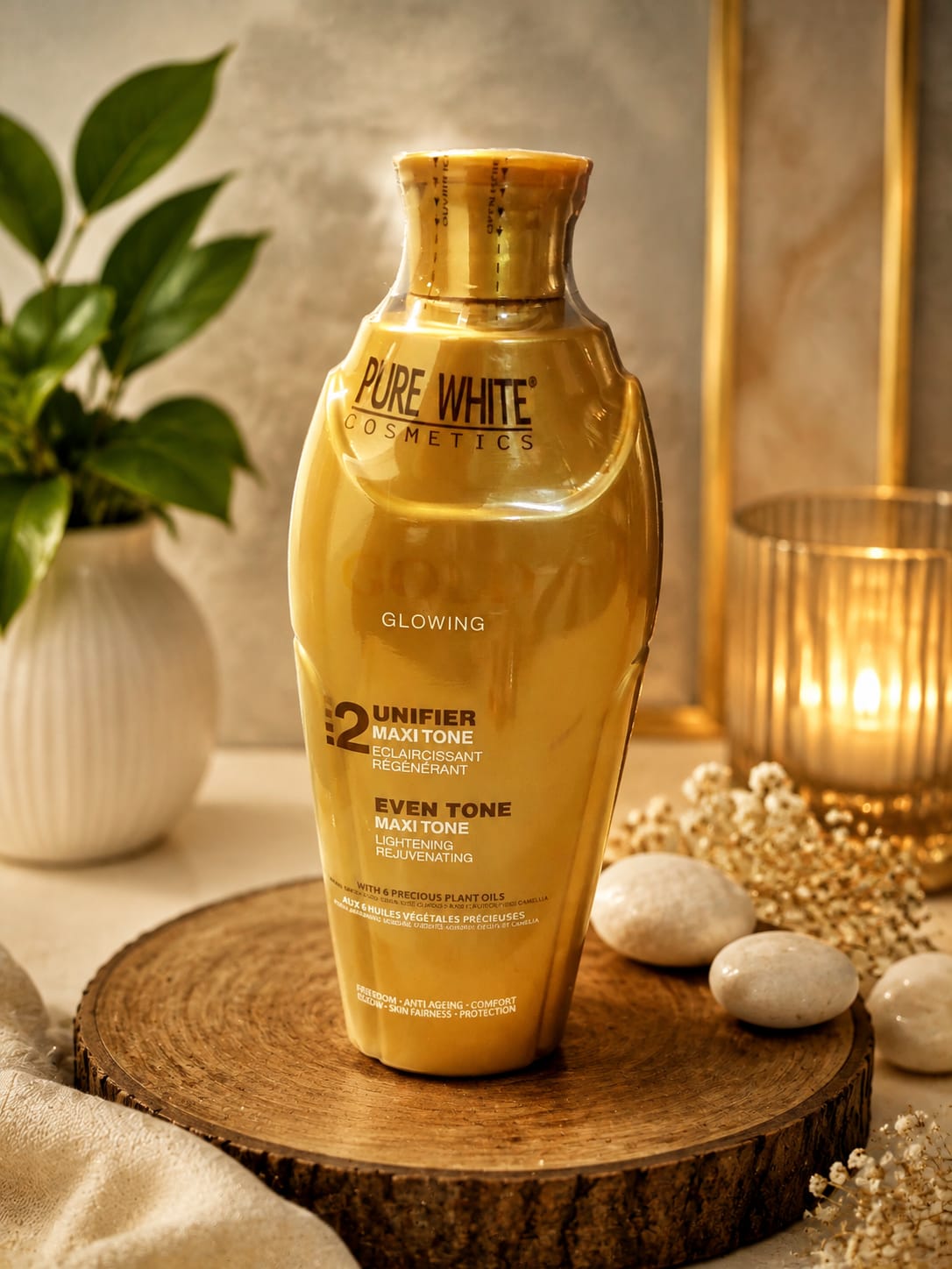 Pure White Cosmetics Gold Glowing Oil 100ml
