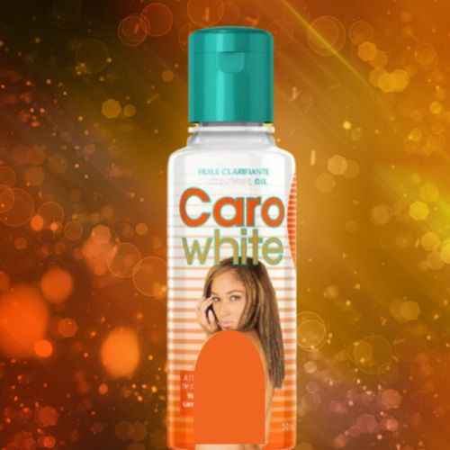 Caro White Beauty Oil 50ml, nourishing daily skin oil in a clear bottle with a white cap, designed for glowing skin.
