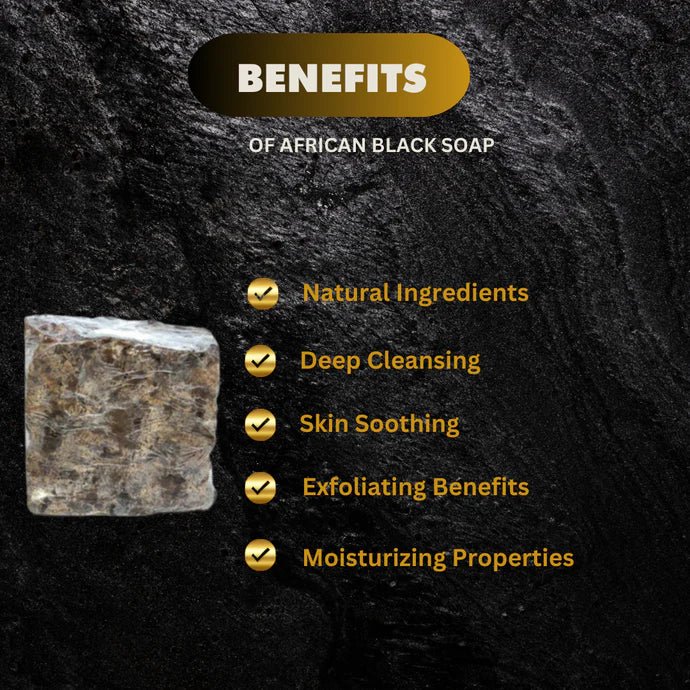 5-pound block of African Black Soap by African Black, showing the natural dark, textured soap bar ready for use.