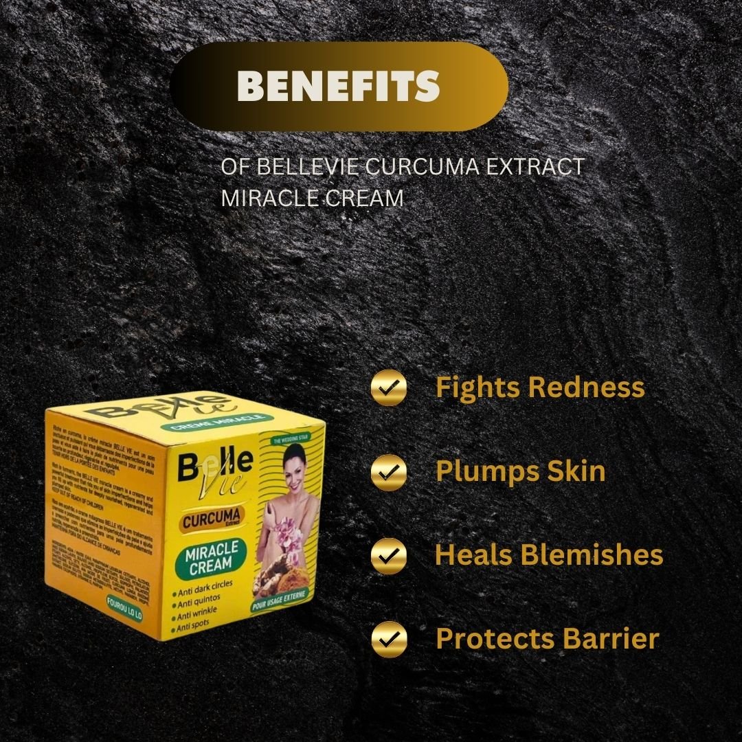 BelleVie Curcuma Extract Nourishing Cream in 100g jar, with a smooth texture and vibrant turmeric-inspired color.