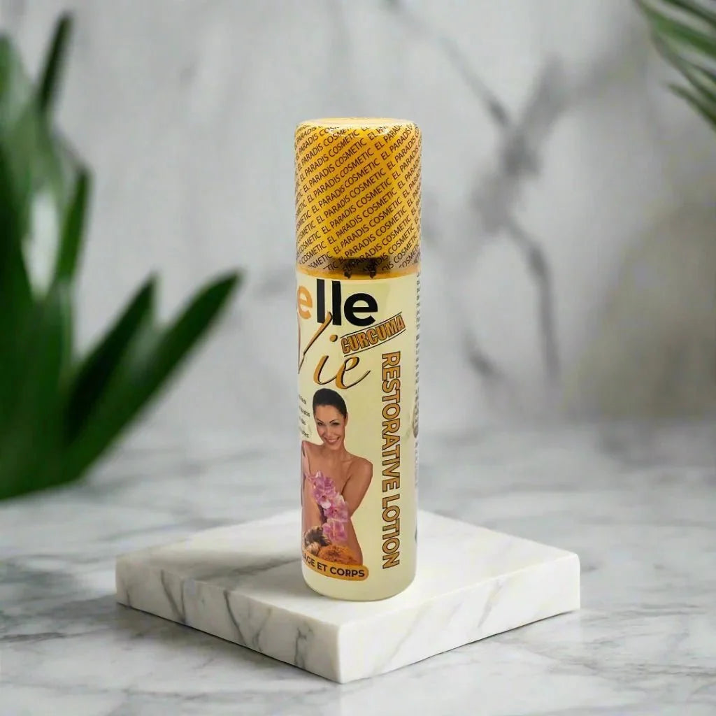 BelleVie Nourishing Face and Body Lotion in 125ml bottle, smooth texture and hydrating formula for skin care.