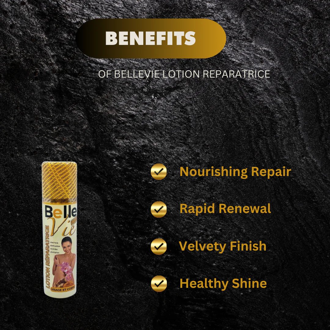 BelleVie Nourishing Face and Body Lotion in 125ml bottle, creamy texture and smooth finish for healthy skin.