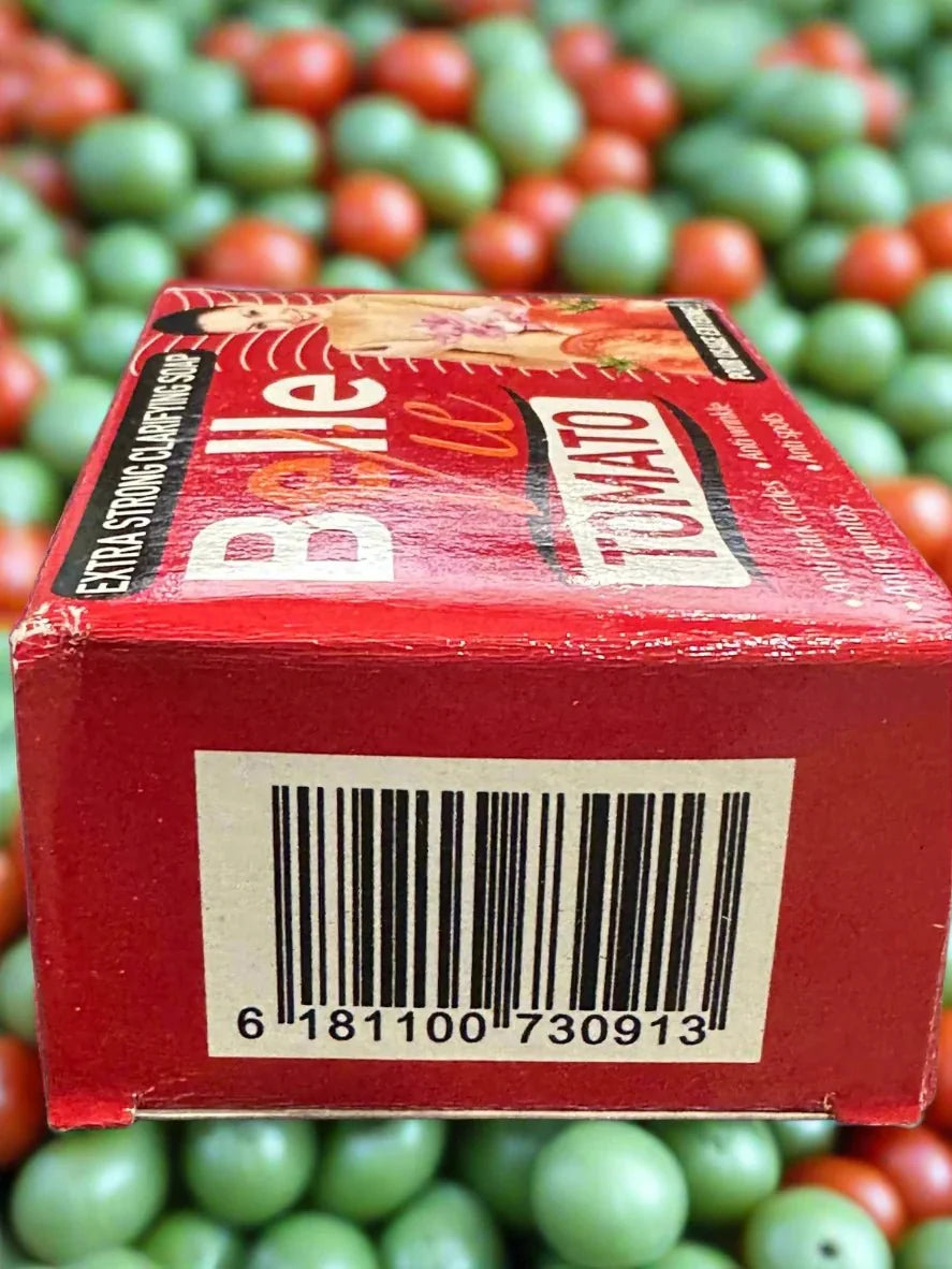 Bellevie Tomato Extract Beauty Soap 225g bar with bright red tomato design and fresh, natural ingredients for skin care.