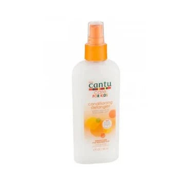 Cantu Care for Kids Conditioning Detangler in a 6 oz bottle, designed for gentle hair detangling and conditioning for children.