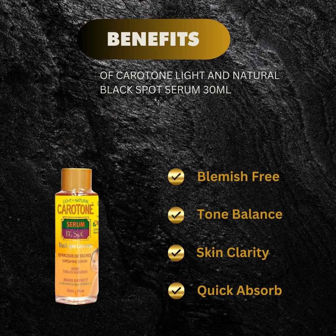 Carotone Serum Light & Natural Face Serum 30ml - Bazarora
