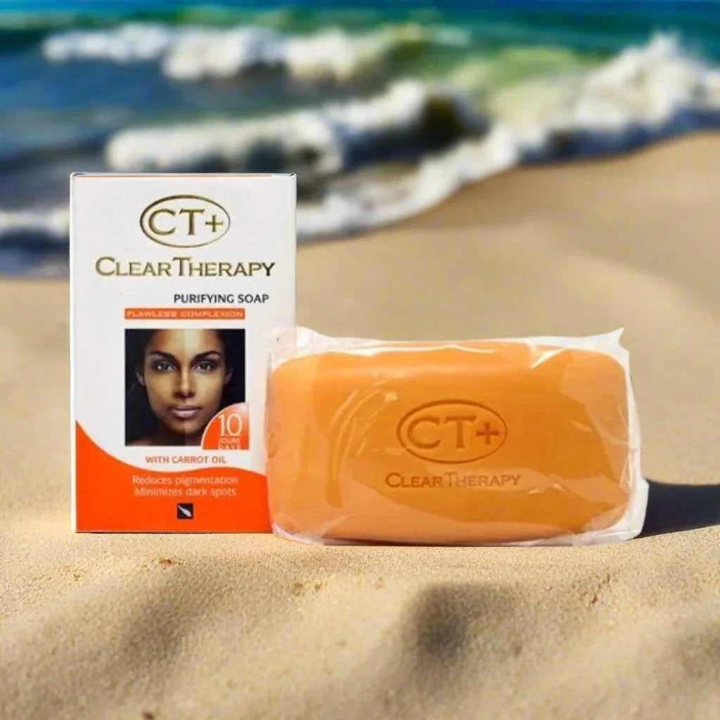 CT+ Carrot Purifying Soap in 5.8 oz with fresh carrot extract, designed for deep cleansing and skin purification.