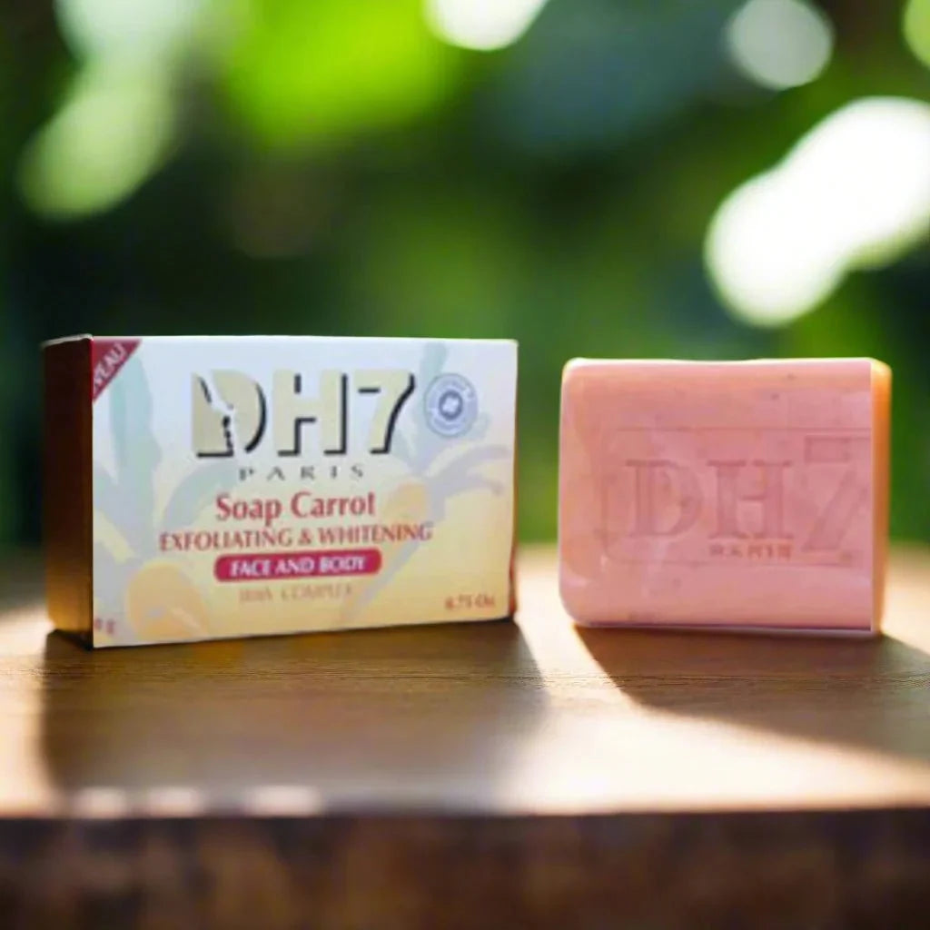 DH7 Carrot Soap with Apricot Kernel, 8.75 oz, featuring fresh carrot and apricot kernel for nourishing skin.