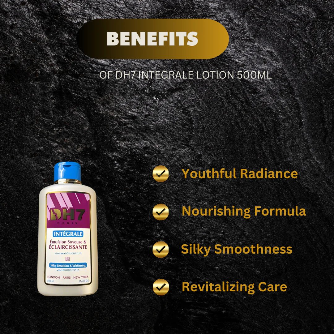 DH7 Integrale Body Lotion 500 ml bottle with pump dispenser, creamy texture, and smooth finish visible on the packaging.