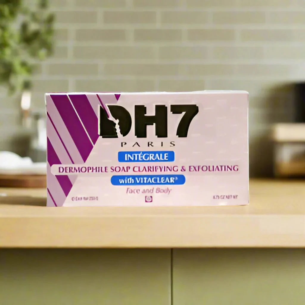 DH7 Integrale soap with apricot kernel, 8.75 oz, showing a bar of natural soap with apricot pieces and a rustic, artisanal appearance.