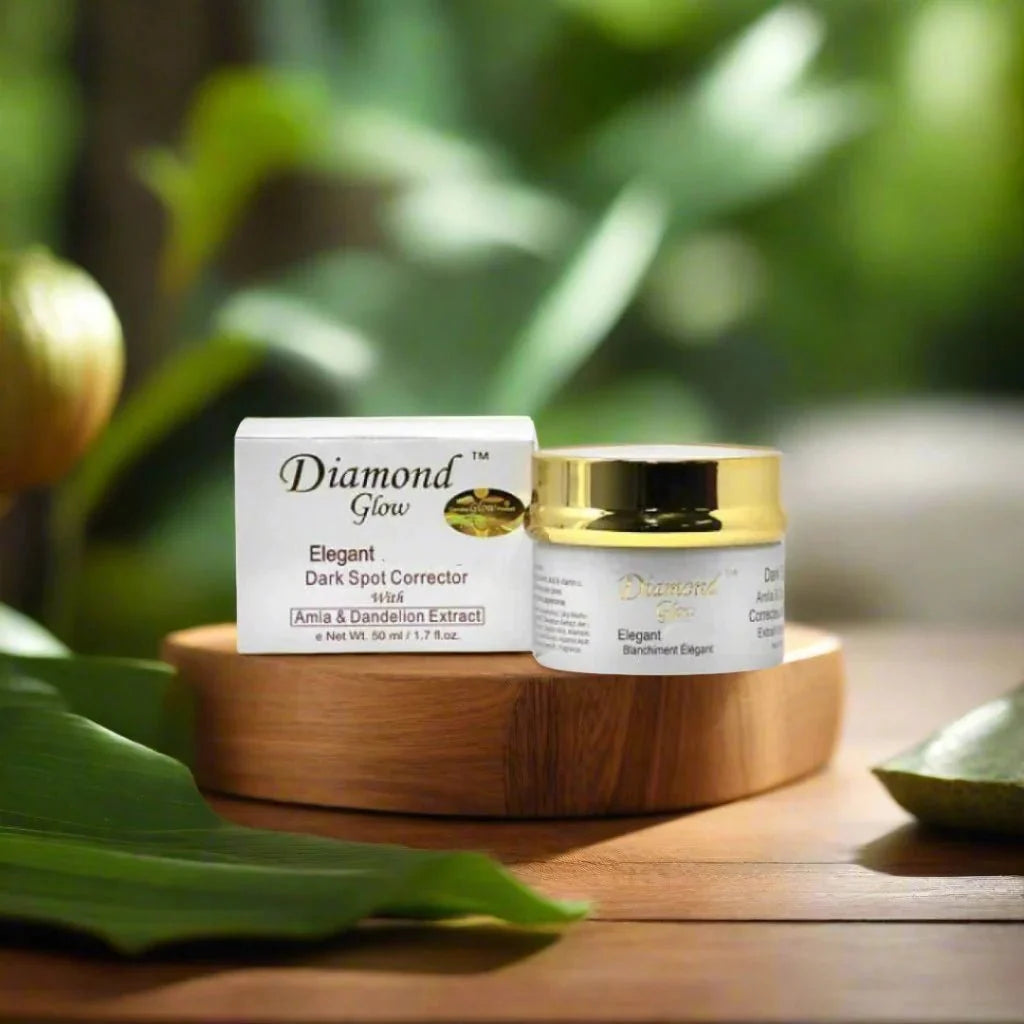 Diamond Glow Elegant Radiance Cream 50ml jar with a sleek design, showcasing luxurious skincare for glowing, radiant skin.