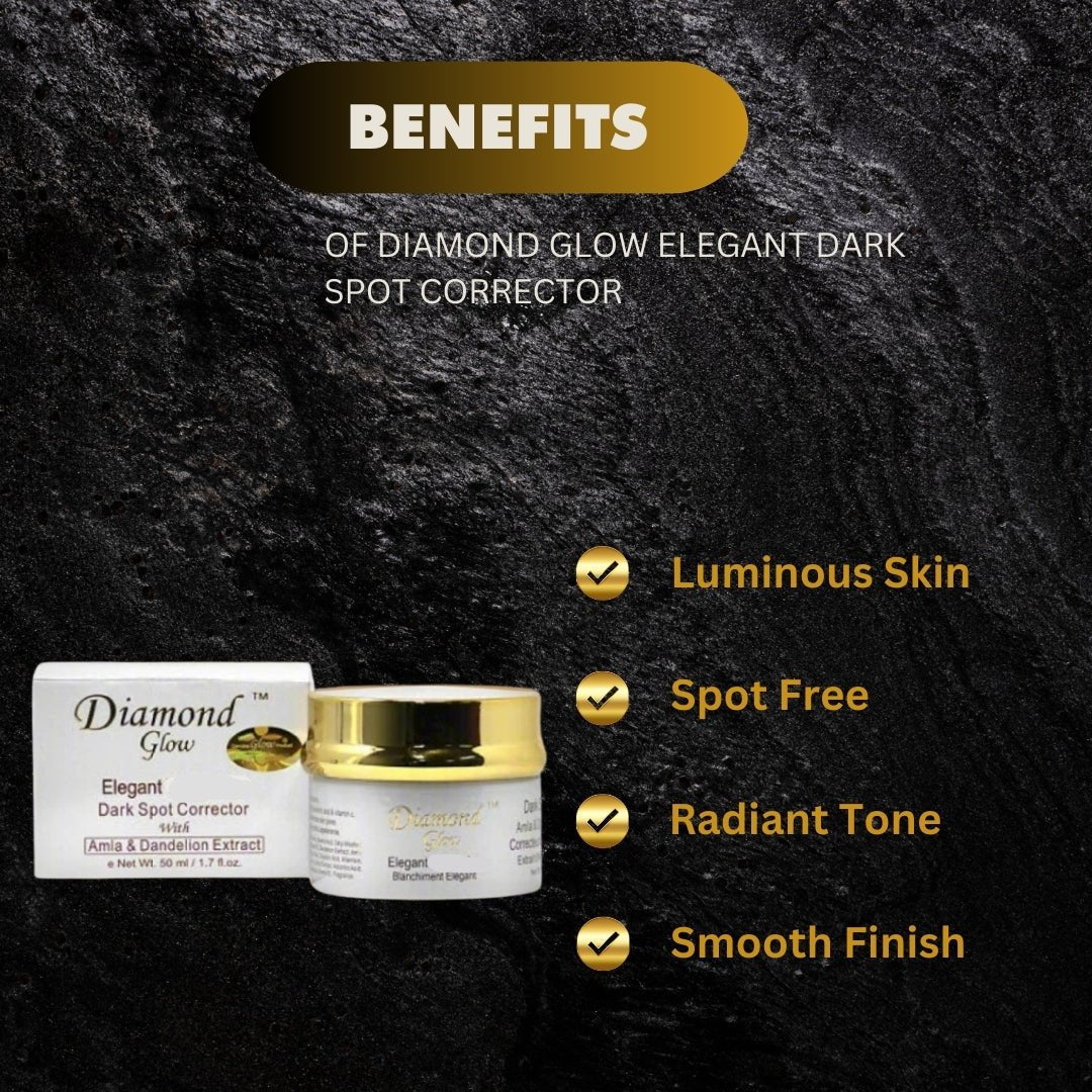 Diamond Glow Elegant Radiance Cream 50ml jar with sleek packaging, showcasing the luxurious skincare product.