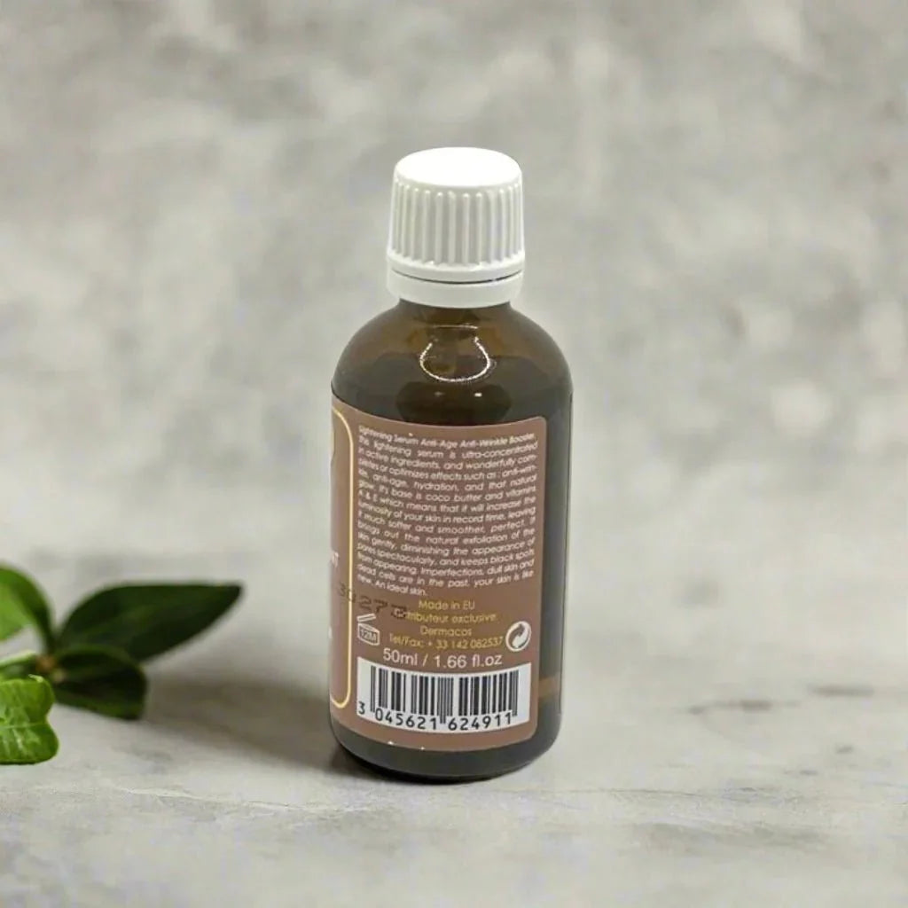 DRM4 Cocoa Butter Nourishing Serum bottle, 50ml, smooth skin care product with cocoa butter for hydration and skin nourishment