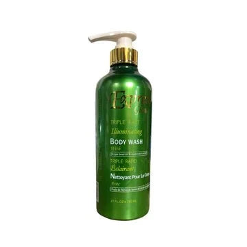 Express Glow Illuminating Body Wash in 750ml bottle, featuring a sleek design and clear labeling on the packaging.