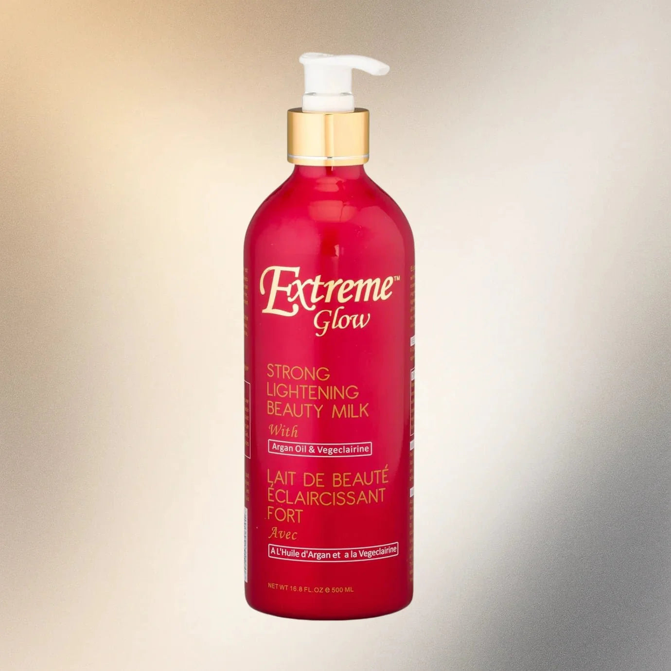 Extreme Glow Strong Body Wash with Aloe Vera extract in a 27 oz bottle, showcasing the clear gel formula and fresh aloe impression.