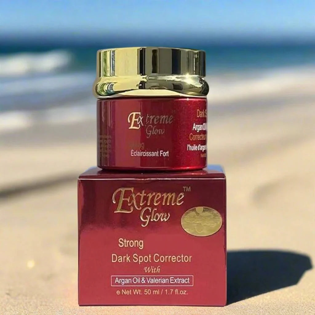 Extreme Glow Strong Radiance Cream 1.7 oz jar with bright, smooth skin-enhancing formula and sleek packaging.