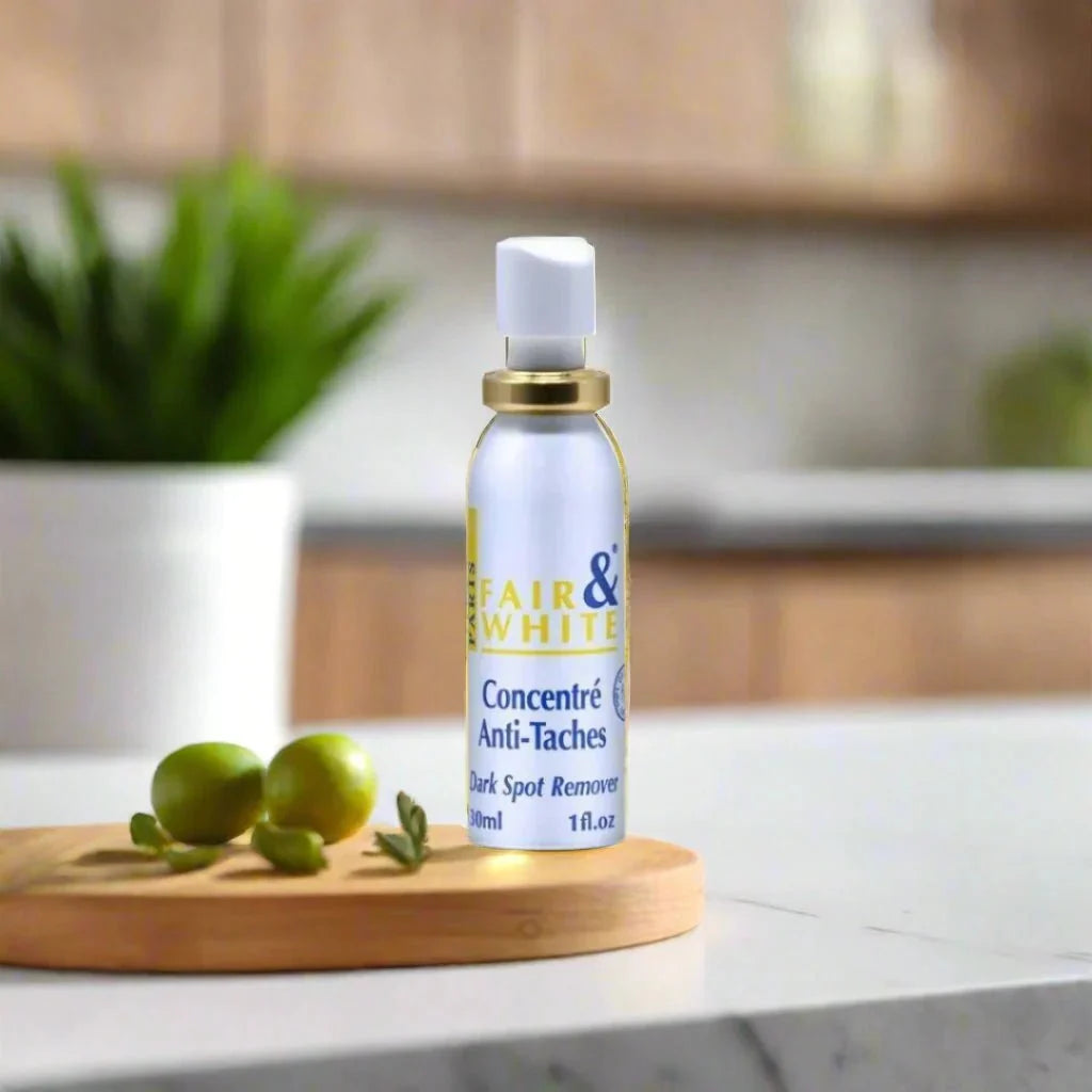 Fair & White Original Targeted Care Spray 1 oz, a lightweight precision spray for targeted skin care application.
