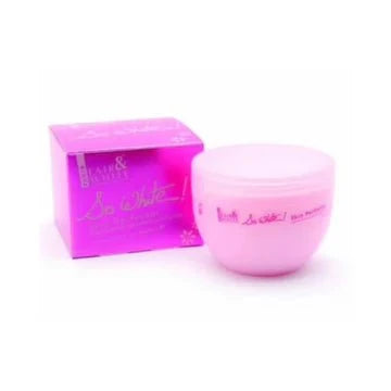 Fair & White So White Skin Perfector Face Cream in 250ml jar, smooth white cream for brightening skin.
