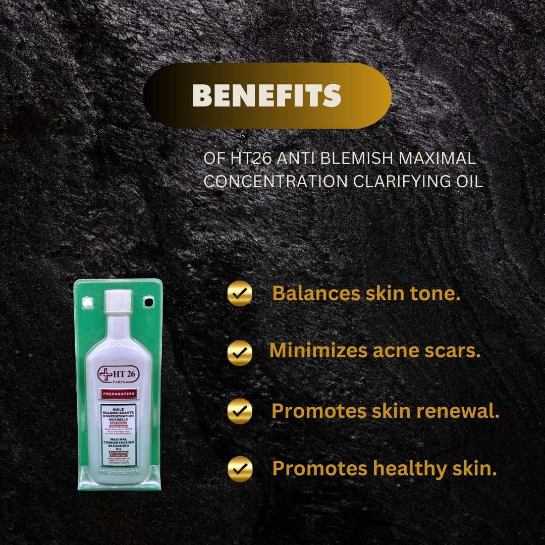 HT26 Clarifying Body Oil 200 ml bottle with sleek packaging, designed to nourish and clarify skin.