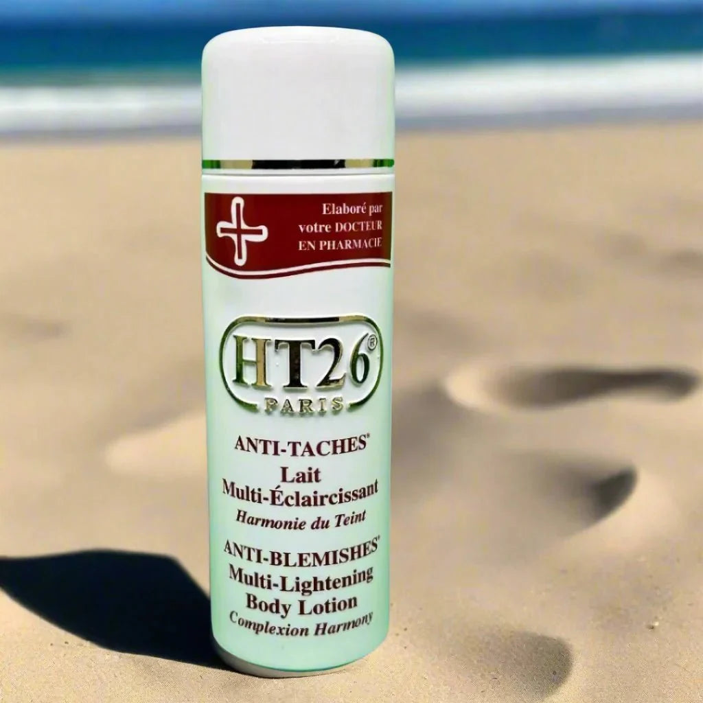 HT26 Multi-Action Body Lotion in 500ml bottle, featuring smooth, nourishing formula with pump dispenser for daily skincare.