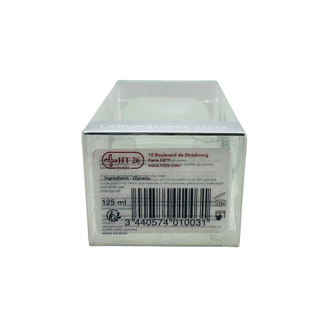 HT26 Paris Extra Pure Vegetable Glycerin 125ml for skin and hair care, showing the clear, versatile glycerin bottle.