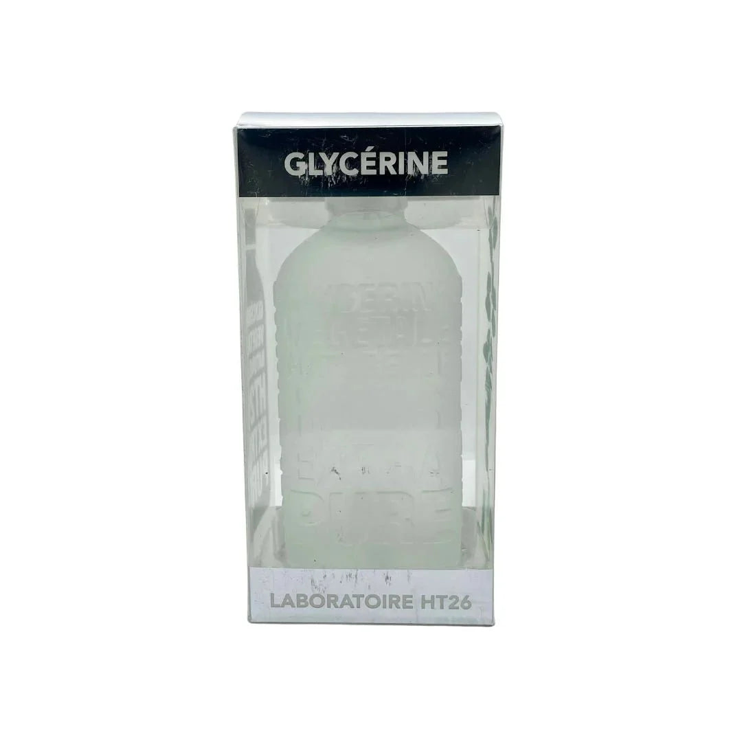 HT26 Paris Extra Pure Vegetable Glycerin 125ml bottle, versatile skin and hair care product with clear, colorless appearance.