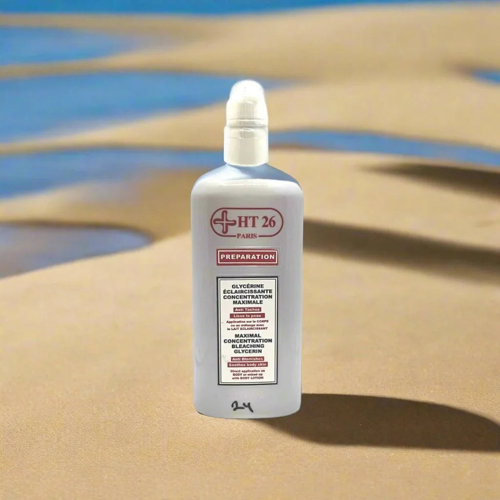 HT26 Preparation Body Oil Concentrate in a 7.5 oz bottle, featuring a sleek design and clear labeling for nourishing skincare.