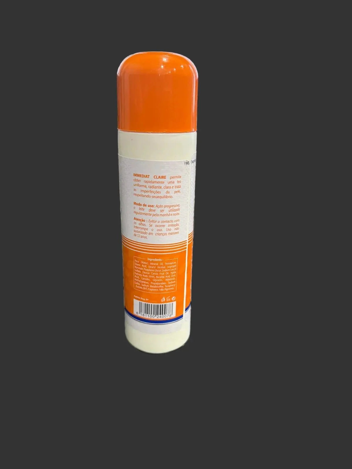 Immediate Claire Beauty Lotion 11.8 oz lightweight daily moisturizer in a clear bottle, smooth and hydrating skin care product.
