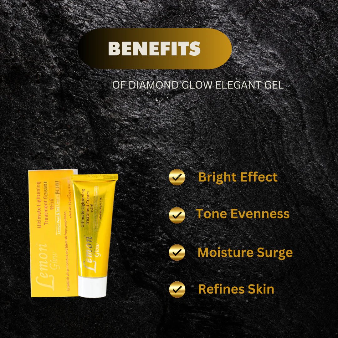 Lemon Glow Ultimate Cream 1.7 oz jar with lemon-themed packaging and a smooth cream texture for skincare.