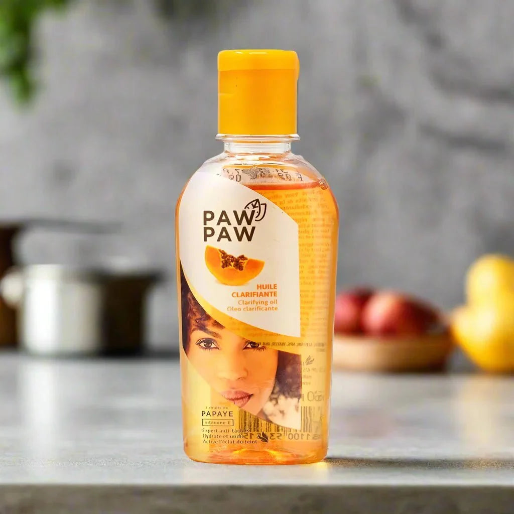 Paw Paw Clarifying Face Oil with Papaya Extract in 60ml bottle, featuring natural ingredients and skincare benefits.