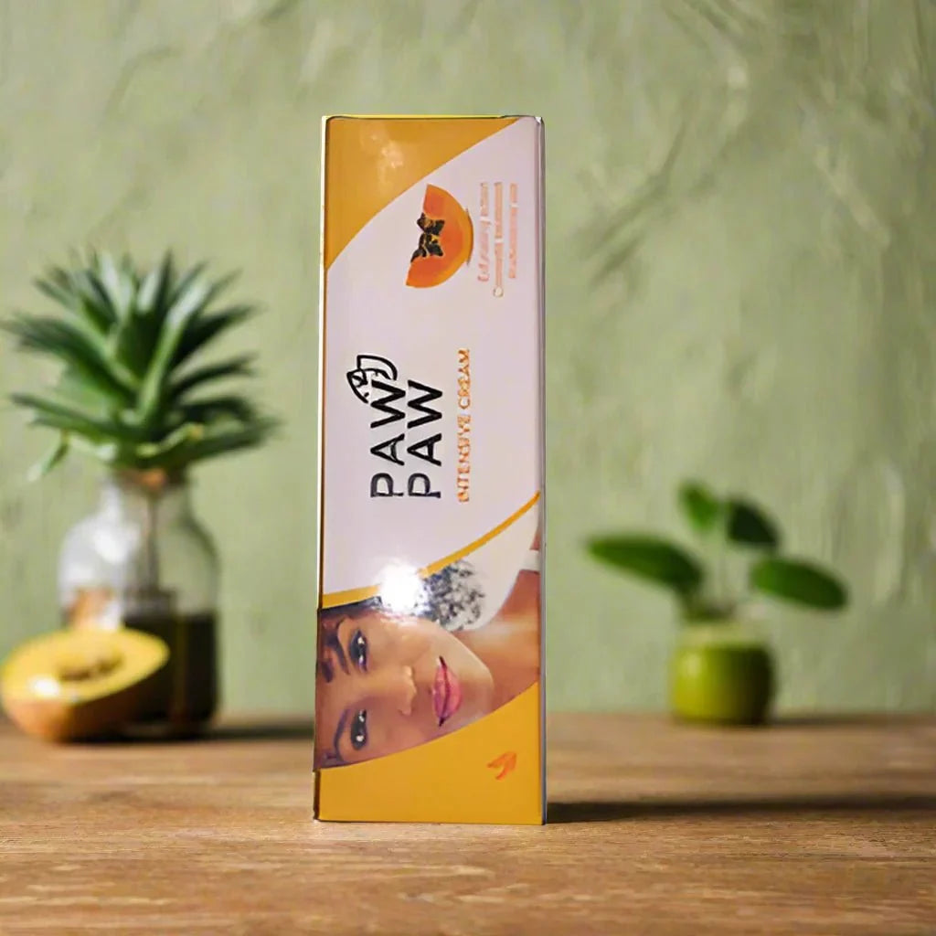 Paw Paw Intensive Cream with Papaya Extract in a 50ml tube, showing the creamy texture and packaging.