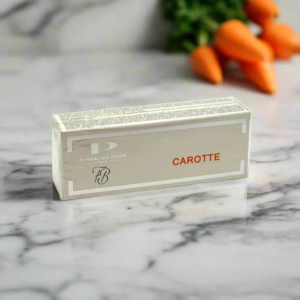 Pr. Francoise Bedon Carrot Cream in 1.69 oz jar, featuring orange-colored cream for skincare and nourishment.