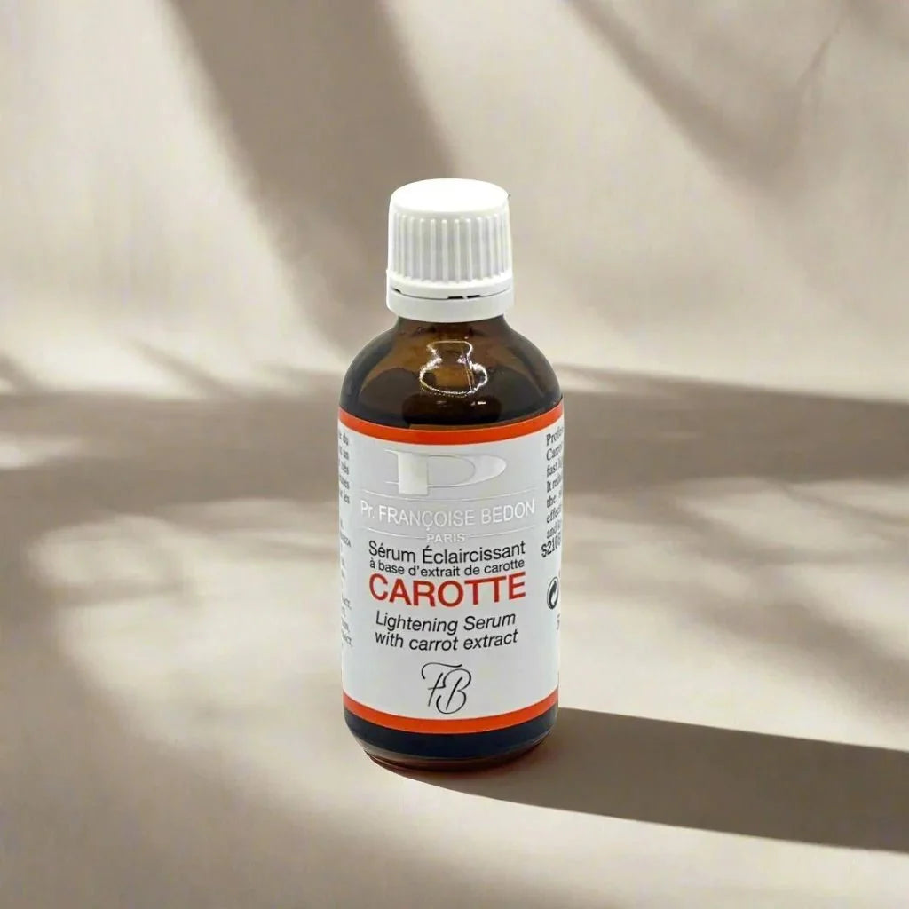 Pr. Francoise Bedon Carrot Serum bottle, 1.69 oz / 50 ml, with a clear dropper and orange-tinted serum inside