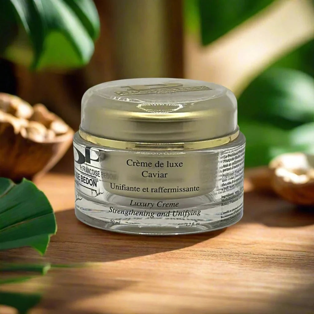 Pr. Francoise Bedon Caviar Luxury Cream 50ml jar with elegant packaging, designed for nourishing and revitalizing skin.