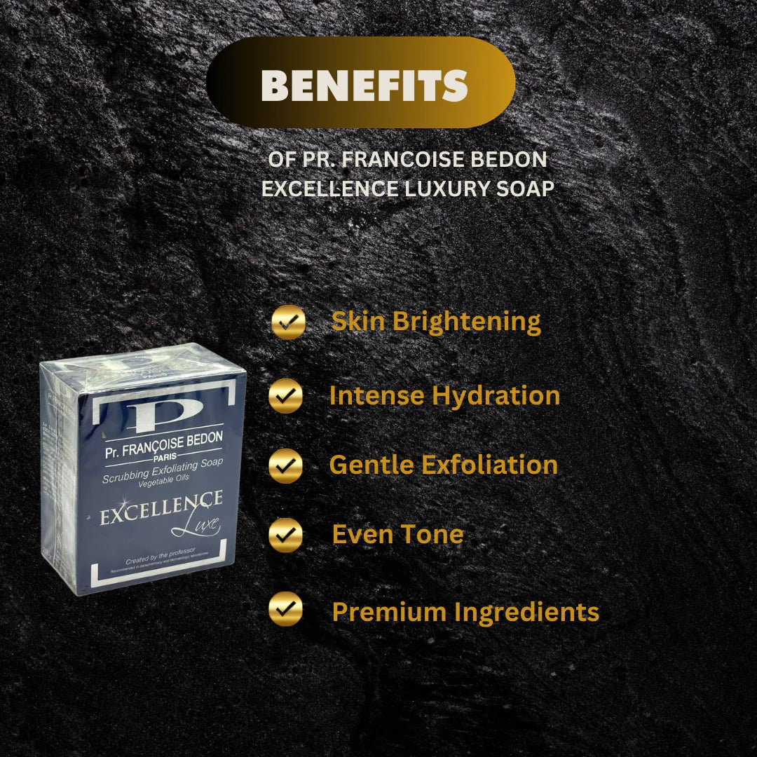 Pr. Francoise Bedon Excellence Luxury Soap in 7 oz / 200g with elegant packaging and a creamy lather.