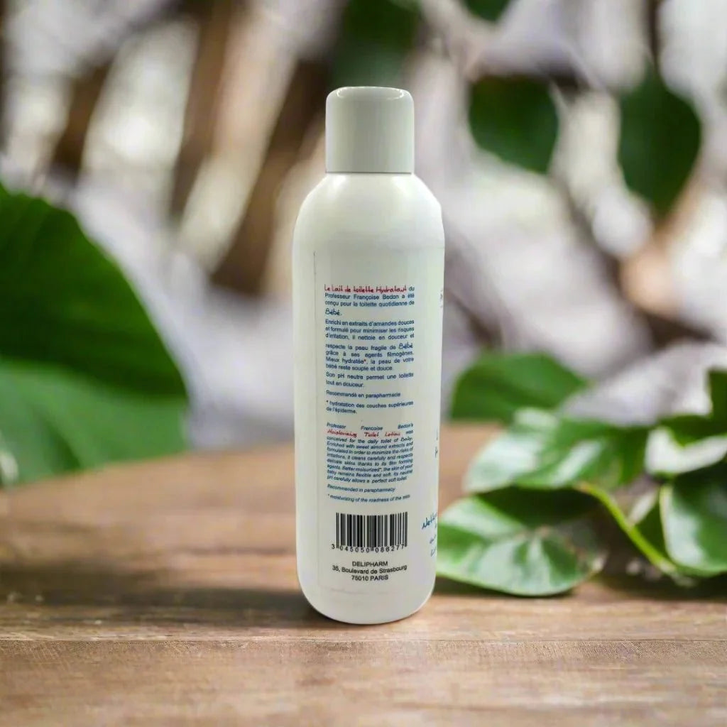 Pr. Francoise Bedon moisturizing baby lotion in a large 35.2 fl oz bottle, gentle and nourishing for baby's skin.