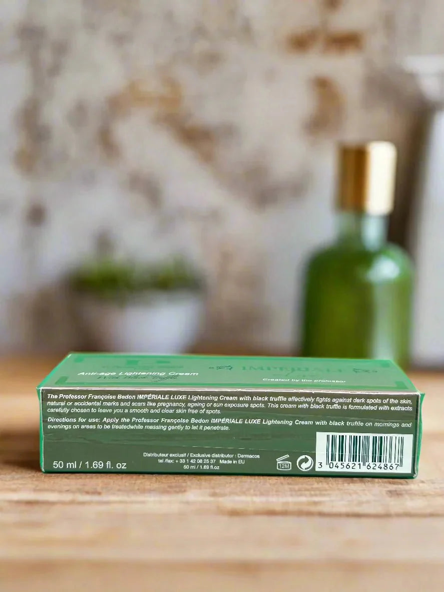 Pr. Francoise Bedon nourishing face cream in 1.69 oz jar, with smooth texture and elegant packaging.