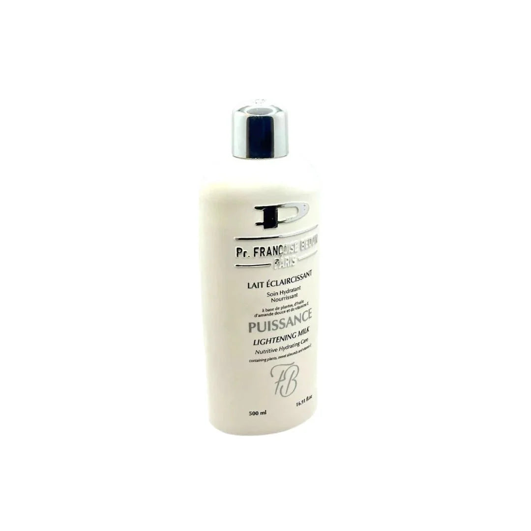 Pr. Francoise Bedon Puissance Body Milk in a 16.8 oz bottle, featuring smooth, nourishing lotion with elegant packaging.