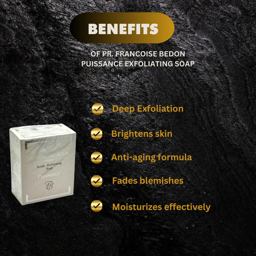 Pr. Francoise Bedon Puissance Soap 200g, creamy soap bar with herbal ingredients, designed for gentle cleansing and skin refreshment.
