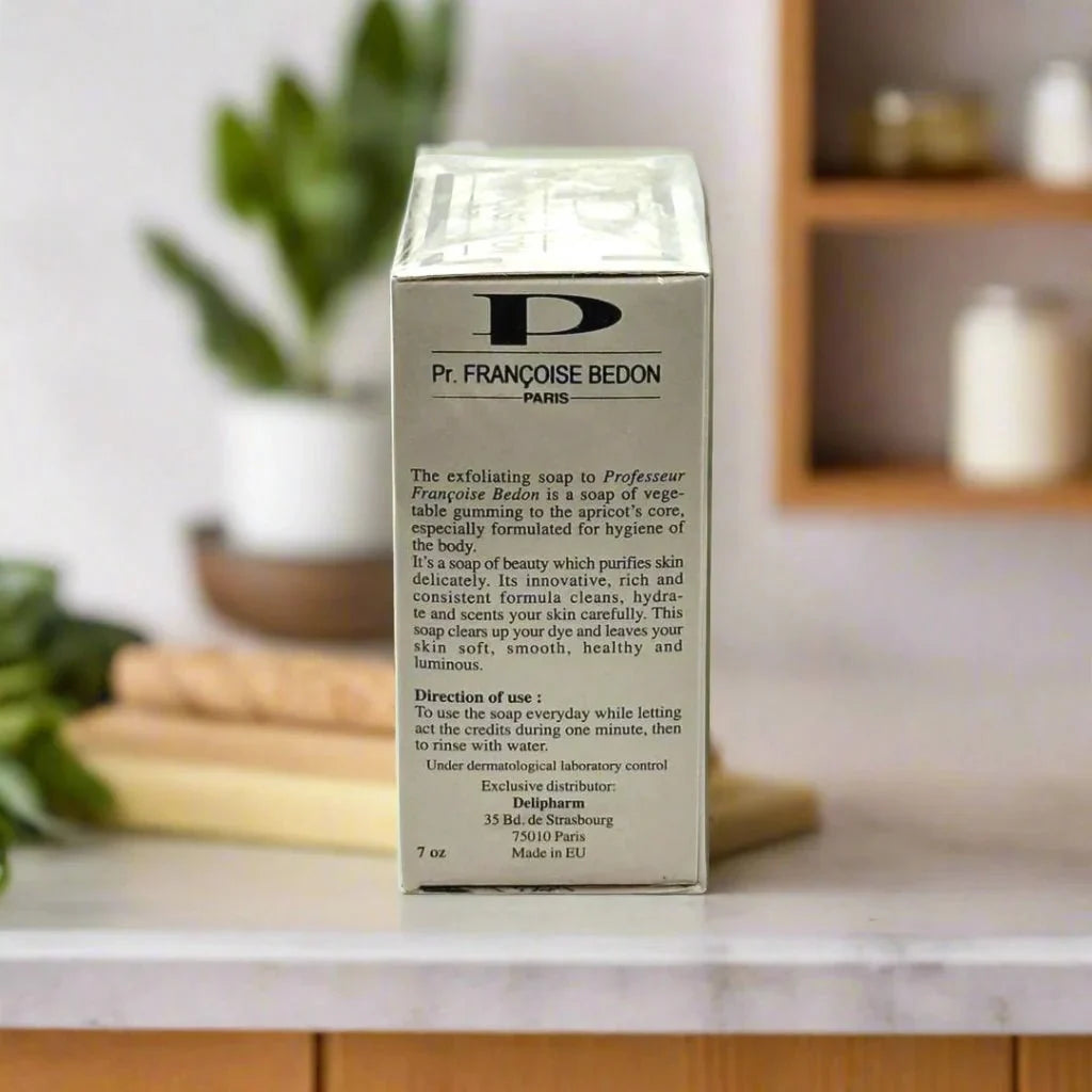 Pr. Francoise Bedon Puissance Soap 200g bar with natural ingredients and elegant packaging, designed for nourishing skincare.