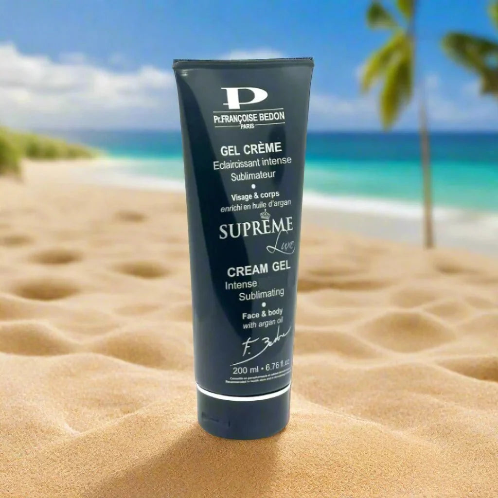 Pr. Francoise Bedon Radiance Supreme Cream Gel in a 200ml jar, featuring a luxurious, hydrating skincare formula.