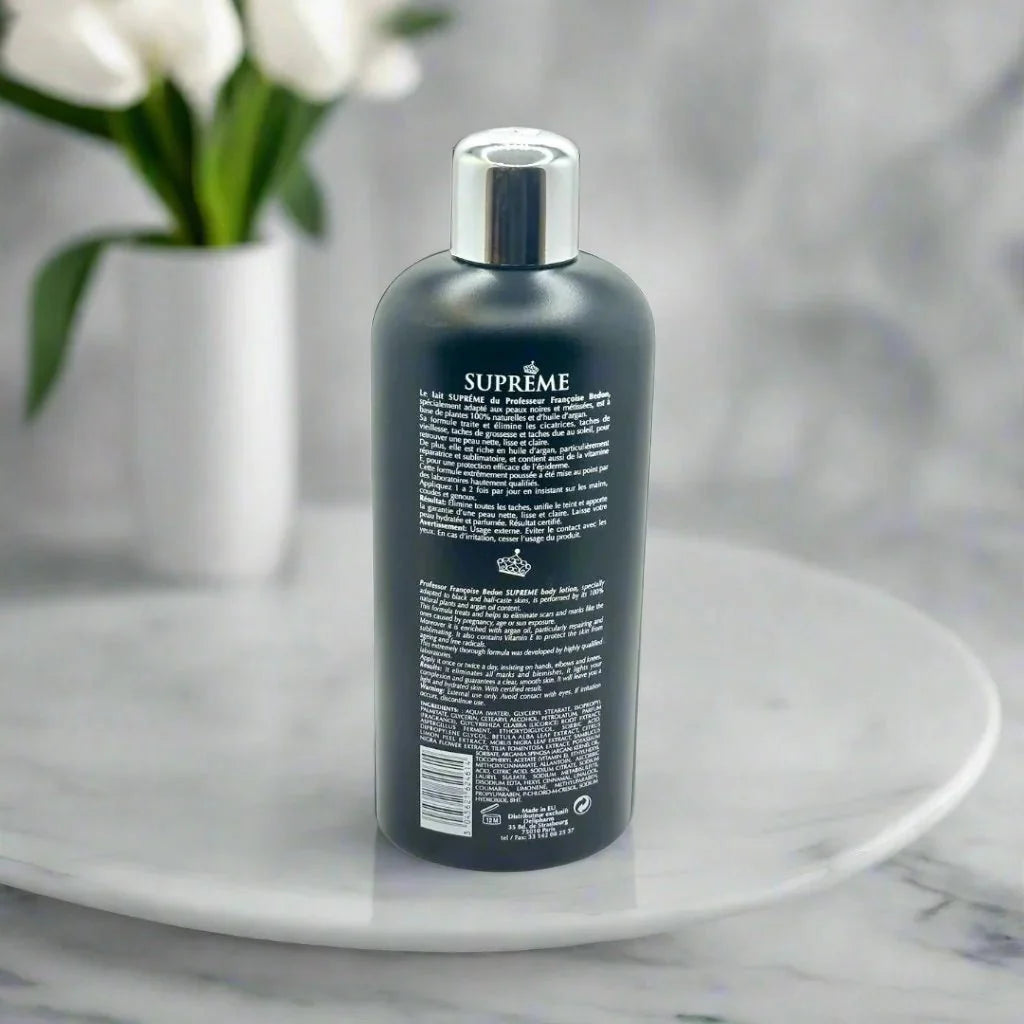 Pr. Francoise Bedon Supreme Body Lotion in 16.8 fl oz bottle, smooth hydrating cream for skin nourishment