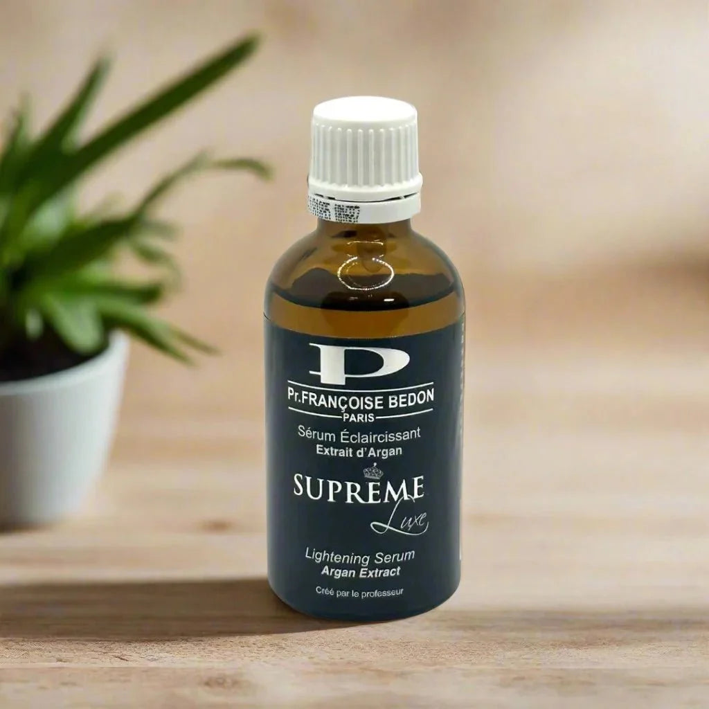 Pr. Francoise Bedon Supreme Serum in 1.66 oz bottle, featuring a sleek design and clear labeling, ideal for facial skincare.
